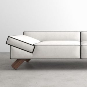 Monochrome Elegance Sofa